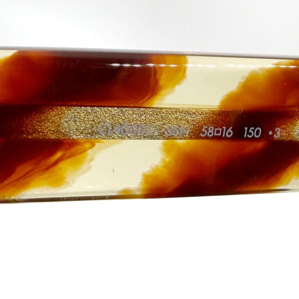 Celine Sunglasses Tortoiseshell Shadow Flat Top Oversized Women CL4001i - Picture 8 of 11